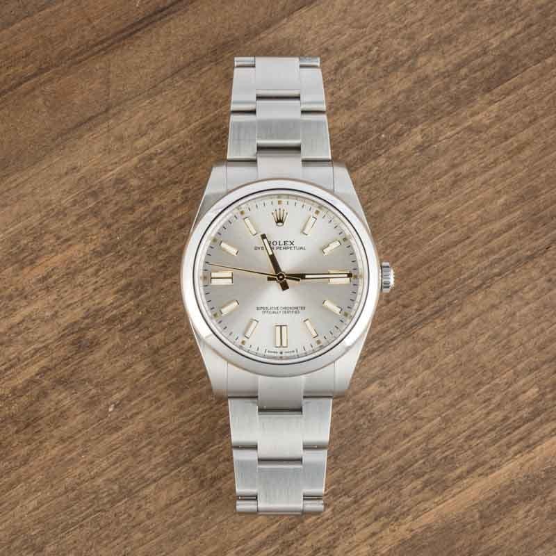Super Clone Rolex Oyster Perpetual 41 Silver Dial Ref 124300