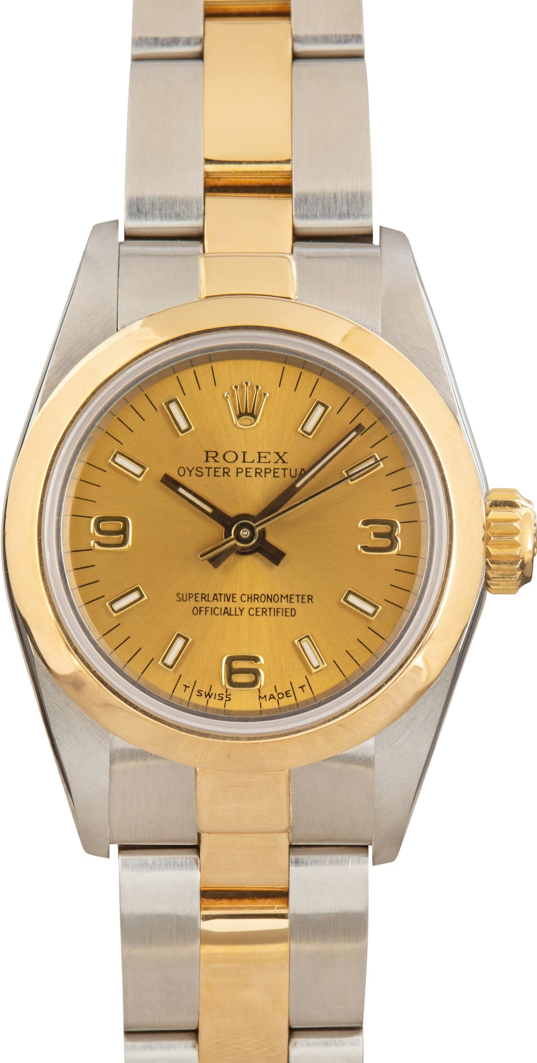 zUsed-Rolex-Oyster-Perpetual-67183-Champagne-Dial-SKU181453 Clean Factory Super Clone Rolex Oyster Perpetual 67183 Champagne Dial - Image 1