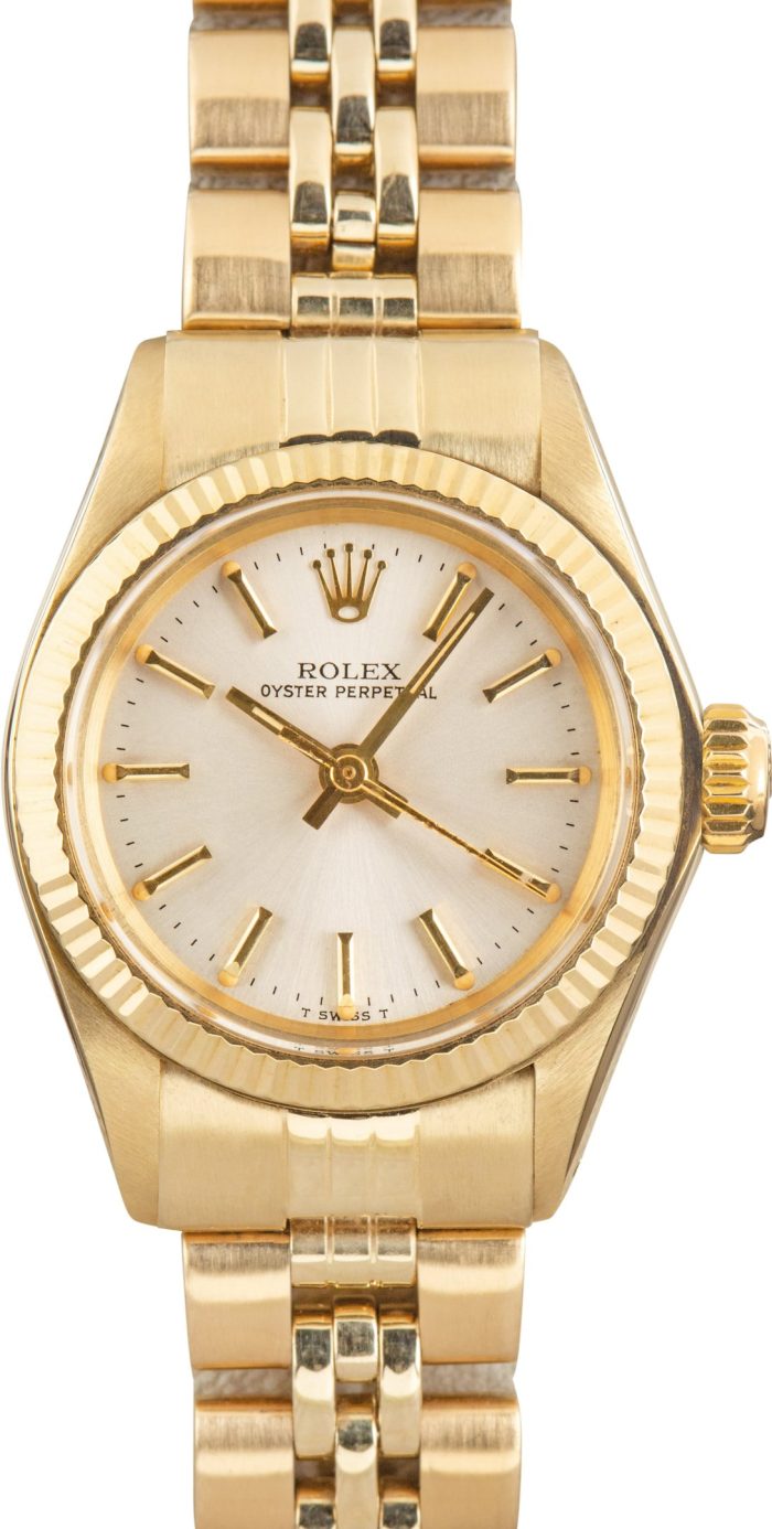 Clean Factory Super Clone Rolex Ladies Oyster Perpetual 6719 Gold - Image 2