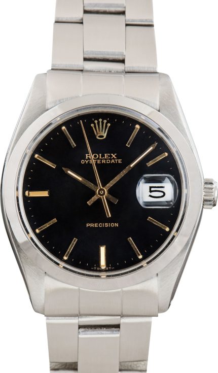 Clean Factory Super Clone Rolex OysterDate 6694 Black Dial AAA