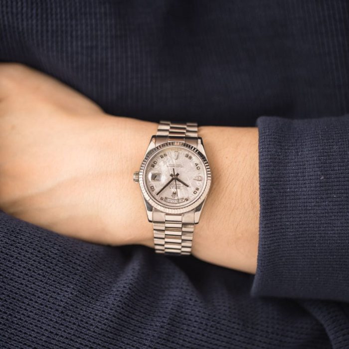 Clean Factory Super Clone Rolex Day-Date 36 Meteorite Diamond Dial - Image 5