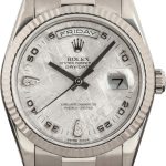 Clean Factory Super Clone Rolex Day-Date 36 Meteorite Diamond Dial