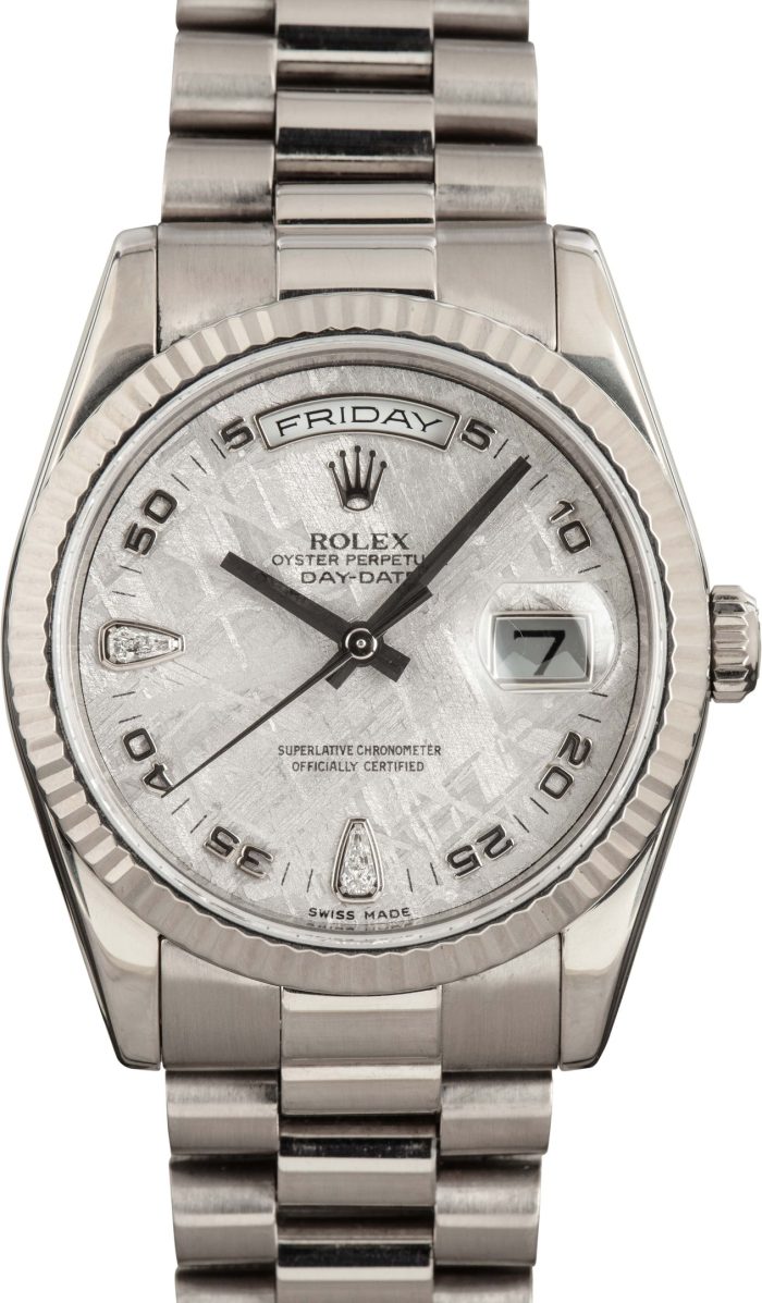 Clean Factory Super Clone Rolex Day-Date 36 Meteorite Diamond Dial - Image 2