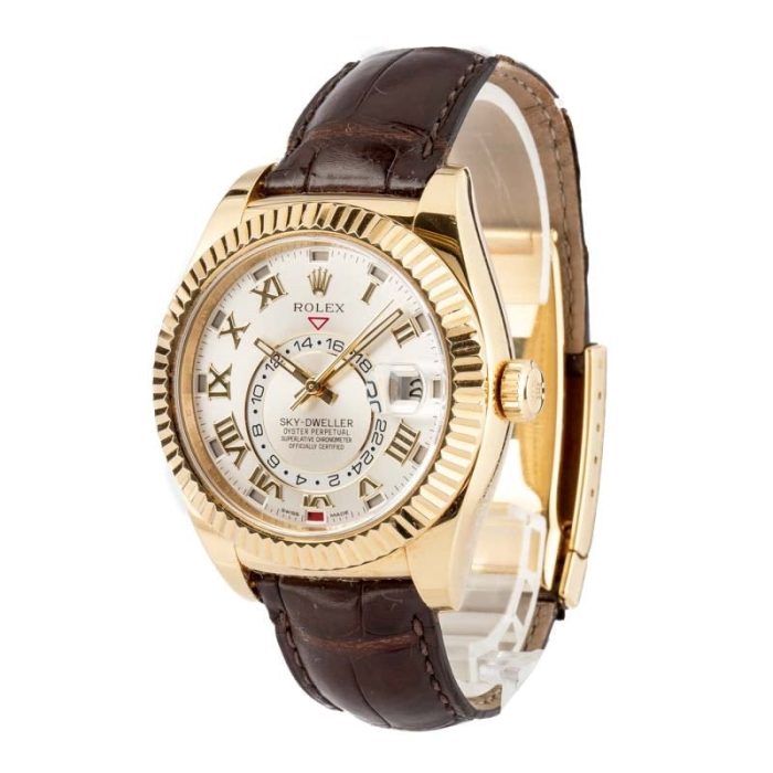 Super Clone Rolex Sky-Dweller 326138 18K Yellow Gold Clean Factory - Image 3