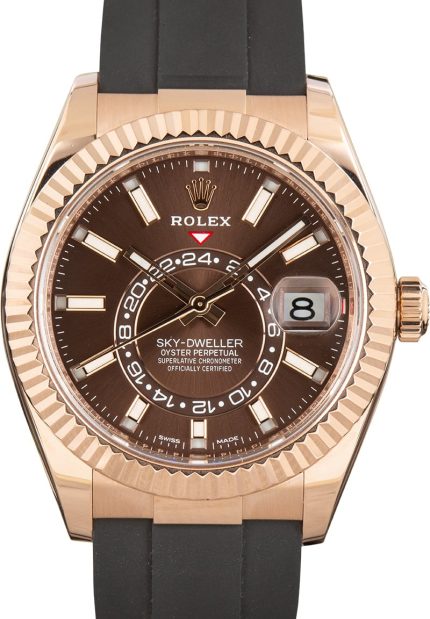 Clean Factory Super Clone Rolex Sky-Dweller 326235 Rose Gold
