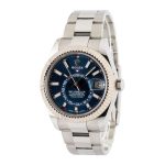 Super Clone Rolex Sky-Dweller 326934 Blue Index Stainless Steel