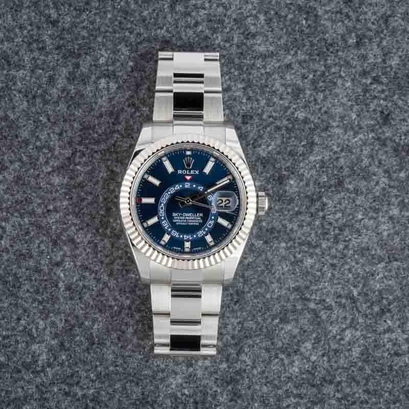 Super Clone Rolex Sky-Dweller 326934 Blue Dial Clean Factory AAA