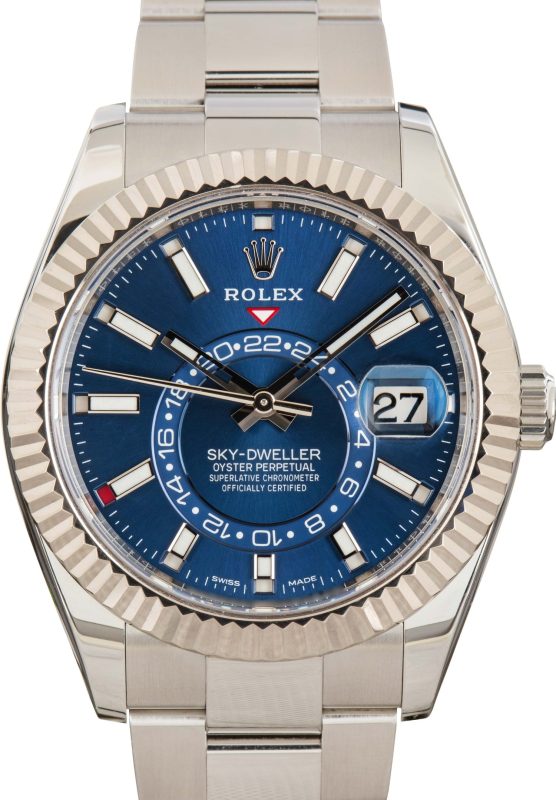 Super Clone Rolex Sky-Dweller 326934 Blue Clean Factory AAA
