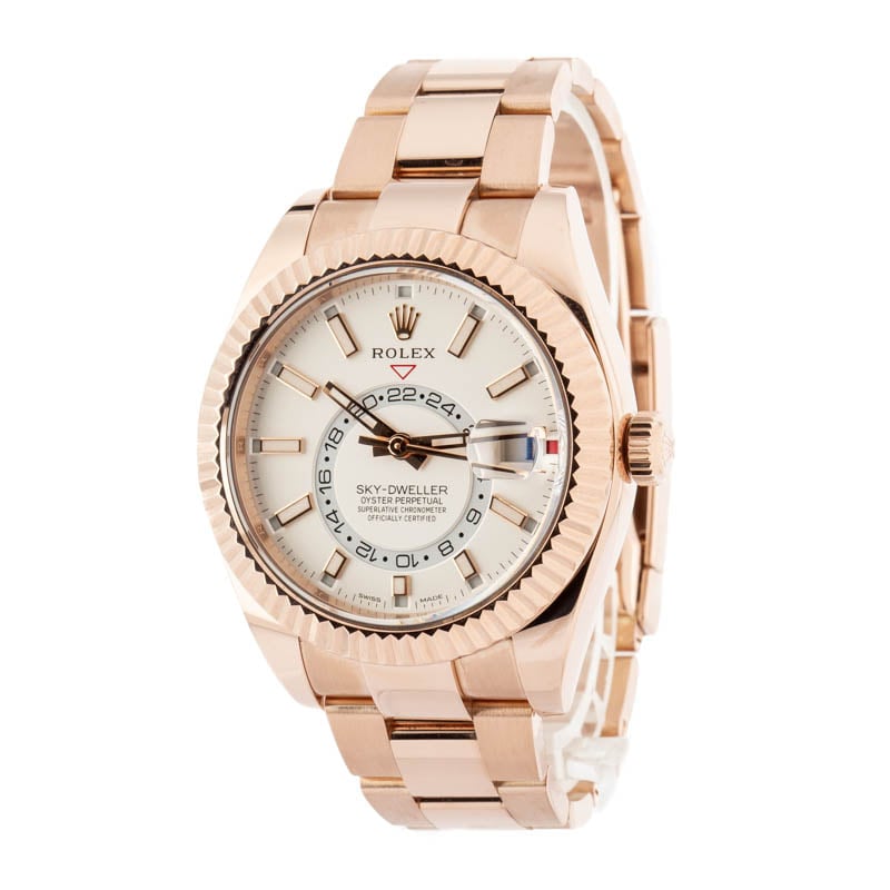 Clean Factory Super Clone Rolex Sky-Dweller 326935 Rose Gold
