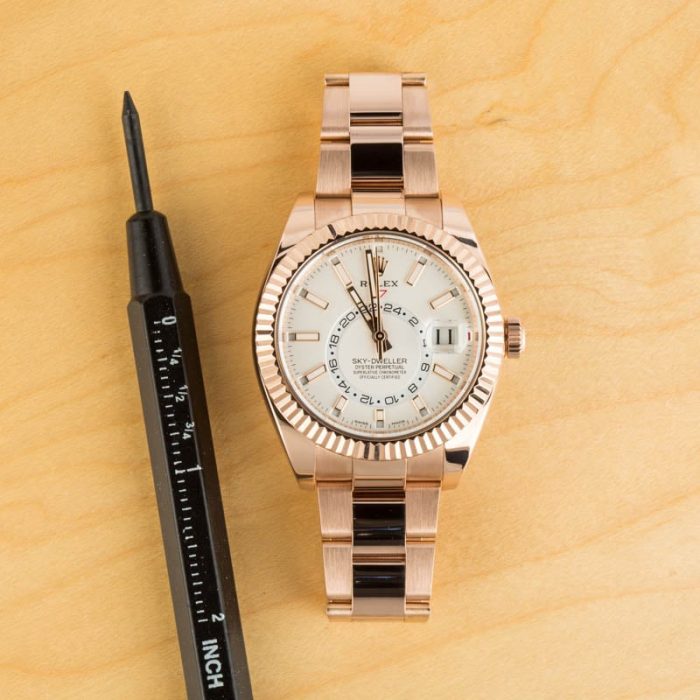 Clean Factory Super Clone Rolex Sky-Dweller 326935 Rose Gold - Image 6