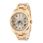 Super Clone Rolex Sky-Dweller 326938 Yellow Gold Silver Roman Dial - Image 3