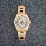 Super Clone Rolex Sky-Dweller 326938 Yellow Gold Silver Roman Dial - Image 5