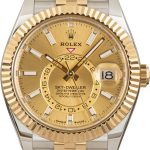 Super Clone Rolex Sky-Dweller 336933 Champagne Dial Clean Factory