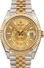 Super Clone Rolex Sky-Dweller 336933 Champagne Dial Clean Factory