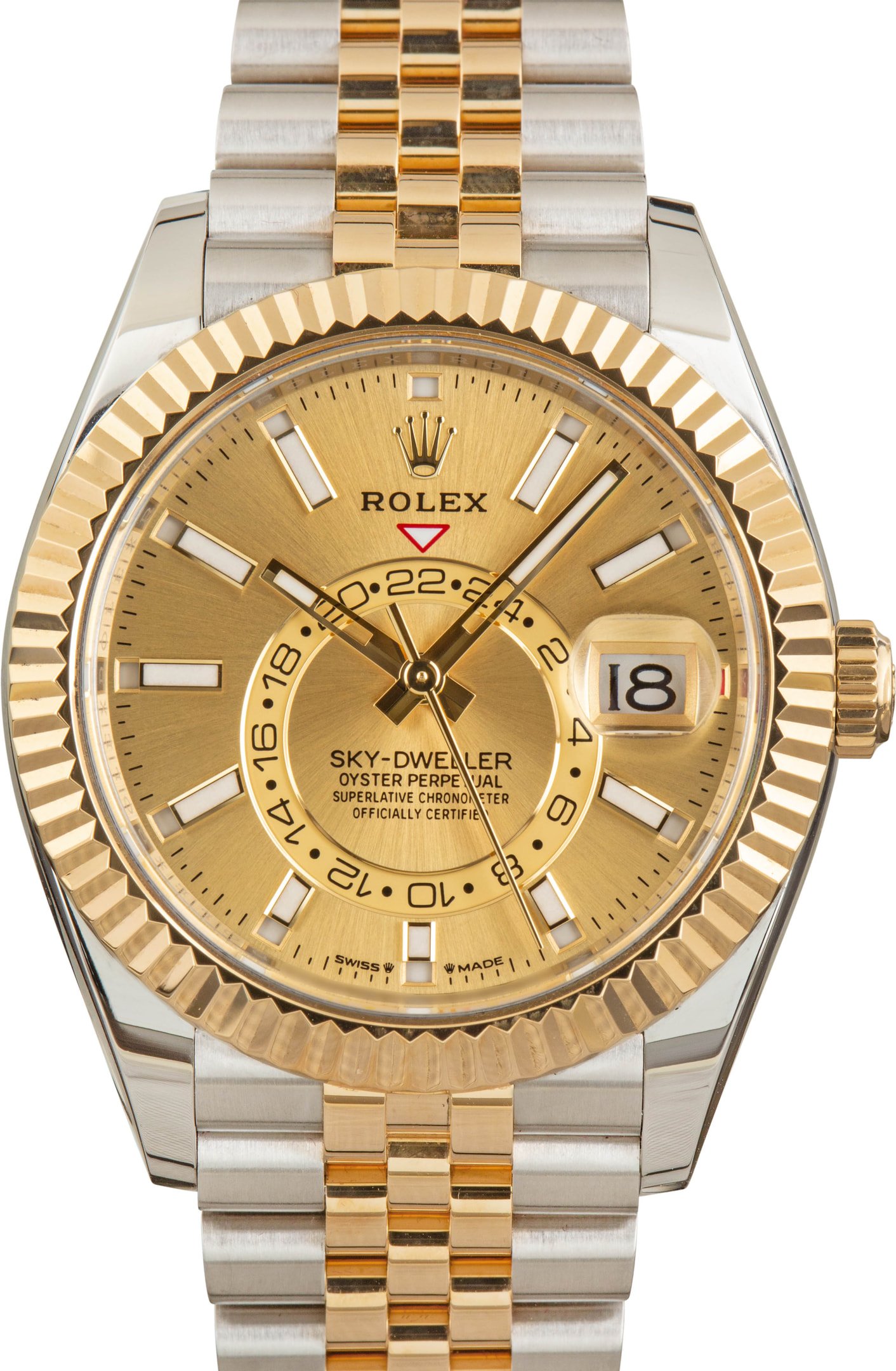 zUsed-Rolex-Sky-Dweller-336933-SKU183800-PL Super Clone Rolex Sky-Dweller 336933 Champagne Dial Clean Factory - Image 1