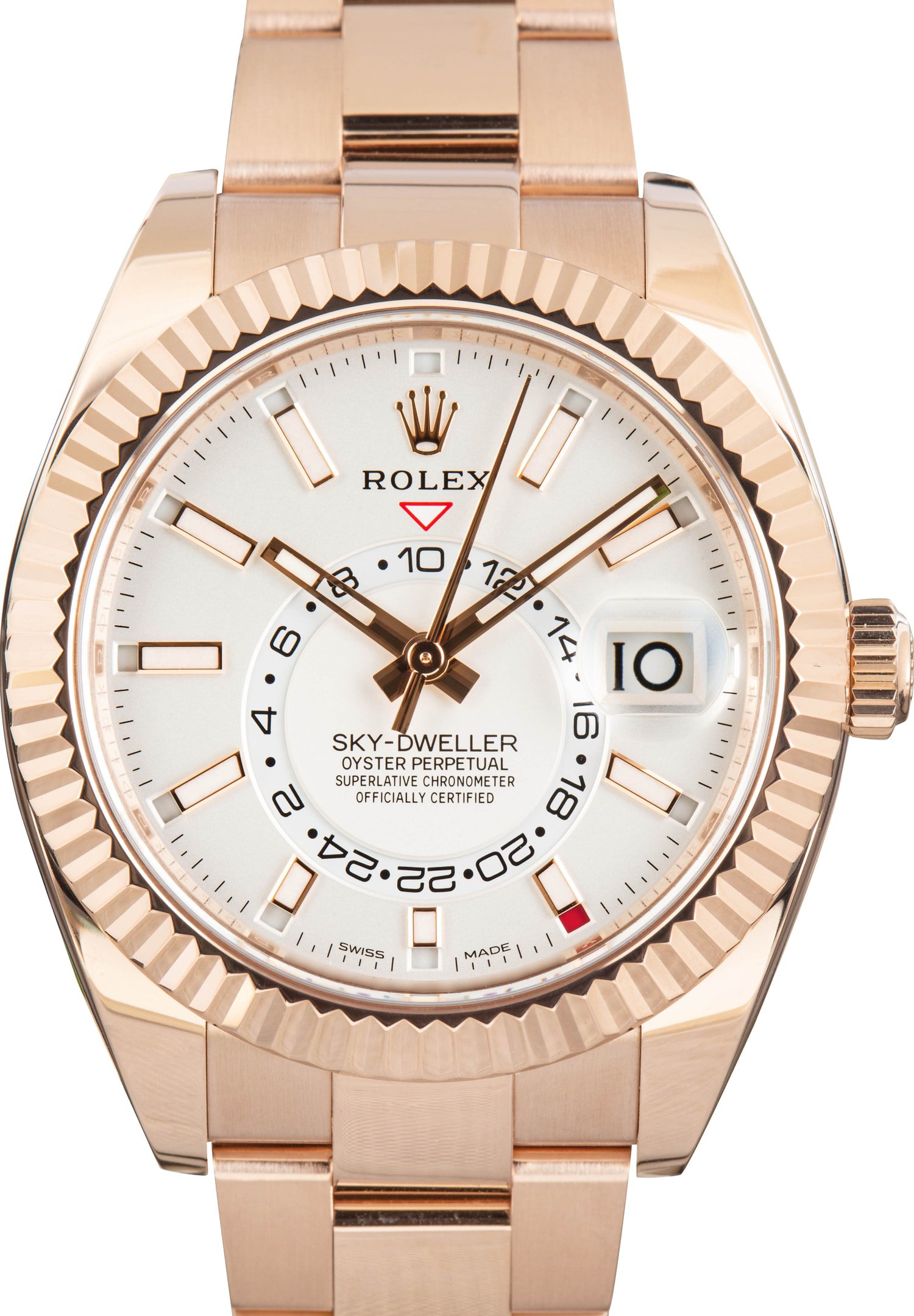 zUsed-Rolex-Sky-Dweller-Rose-Gold-326935-SKU174472 Clean Factory Super Clone Rolex Sky-Dweller 326935 Rose Gold - Image 1