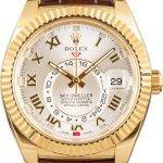Super Clone Rolex Sky-Dweller 326138 18K Yellow Gold Clean Factory