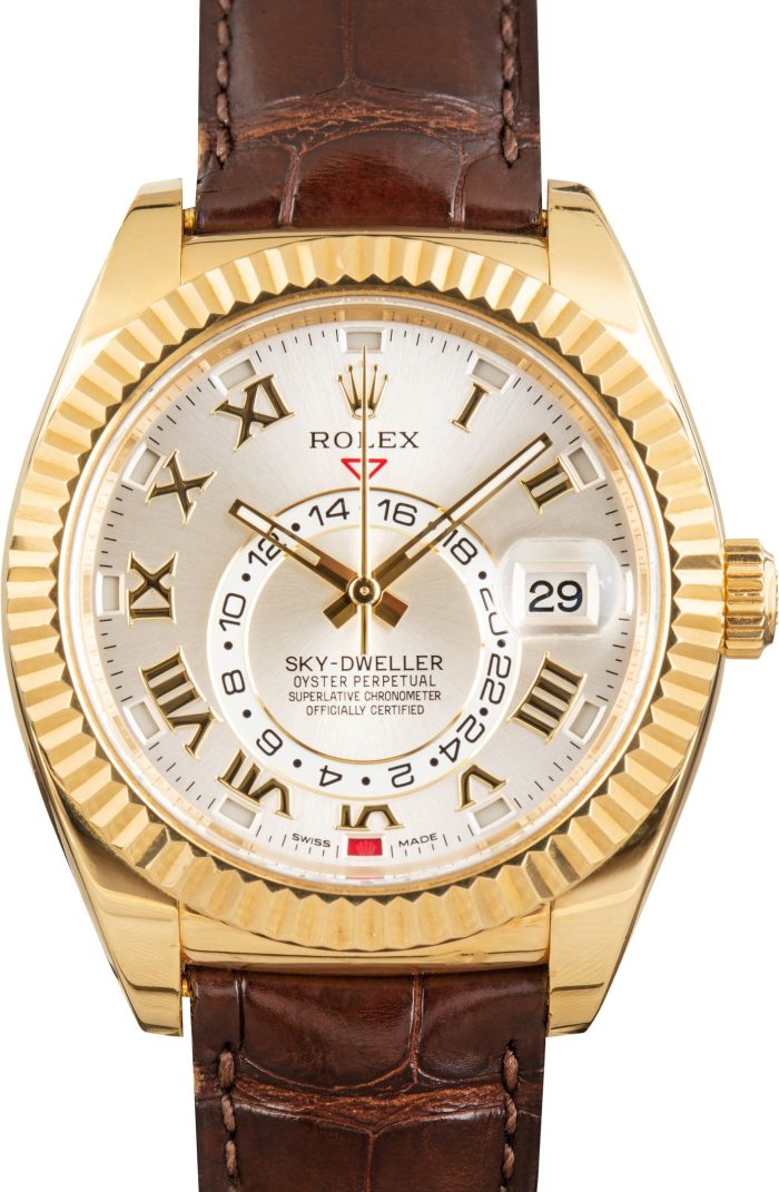Super Clone Rolex Sky-Dweller 326138 18K Yellow Gold Clean Factory - Image 2