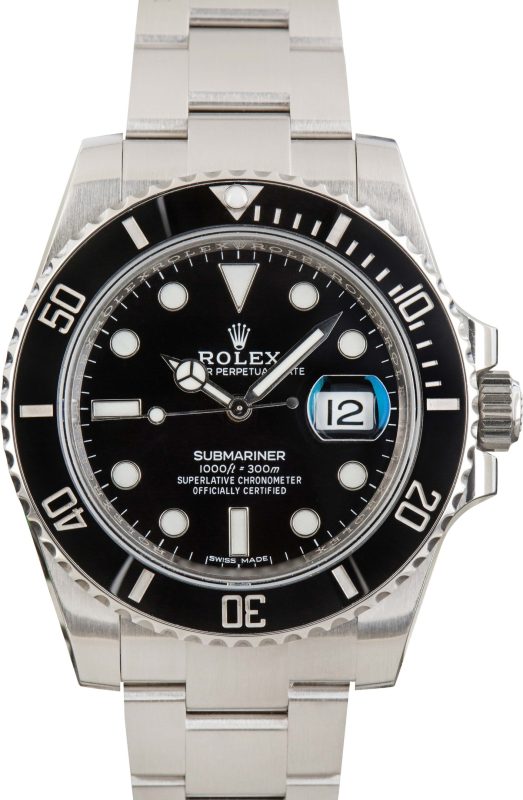 Super Clone Rolex Submariner 116610 Black Stainless Steel