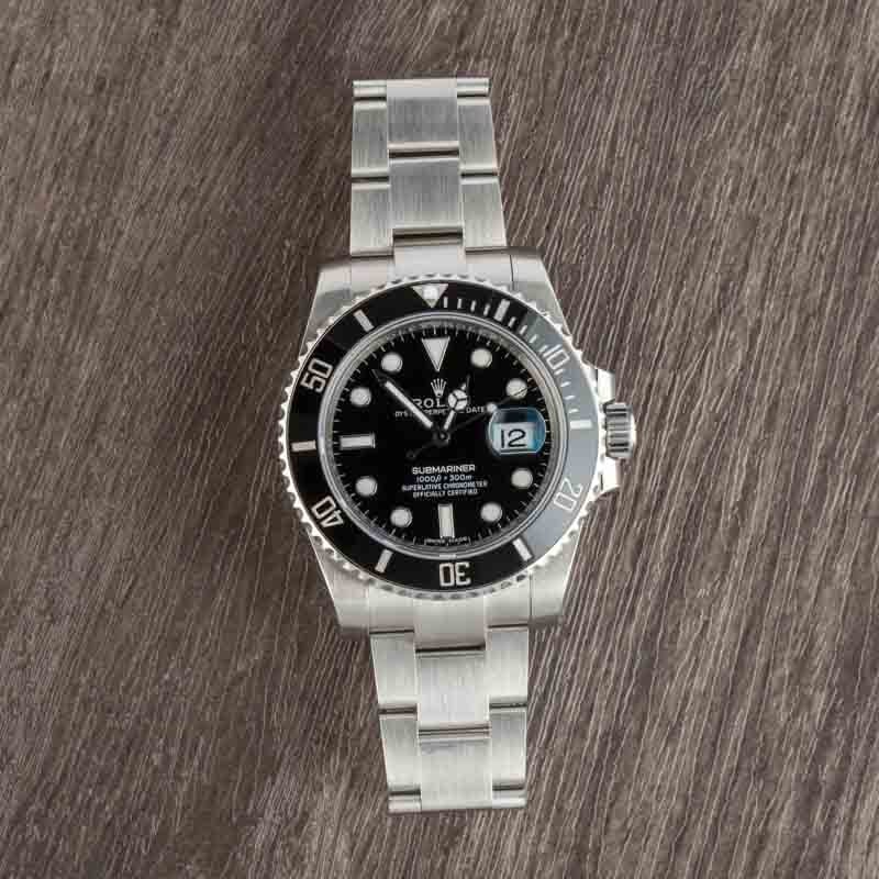 Super Clone Rolex Submariner 116610 Black Stainless Steel