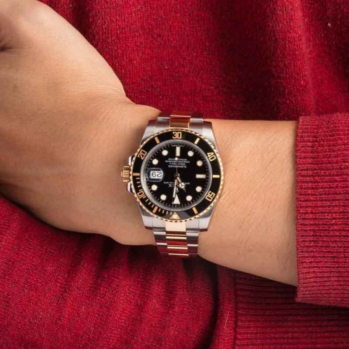 Clean Factory Super Clone Rolex Submariner 116613 Black Gold - Image 5