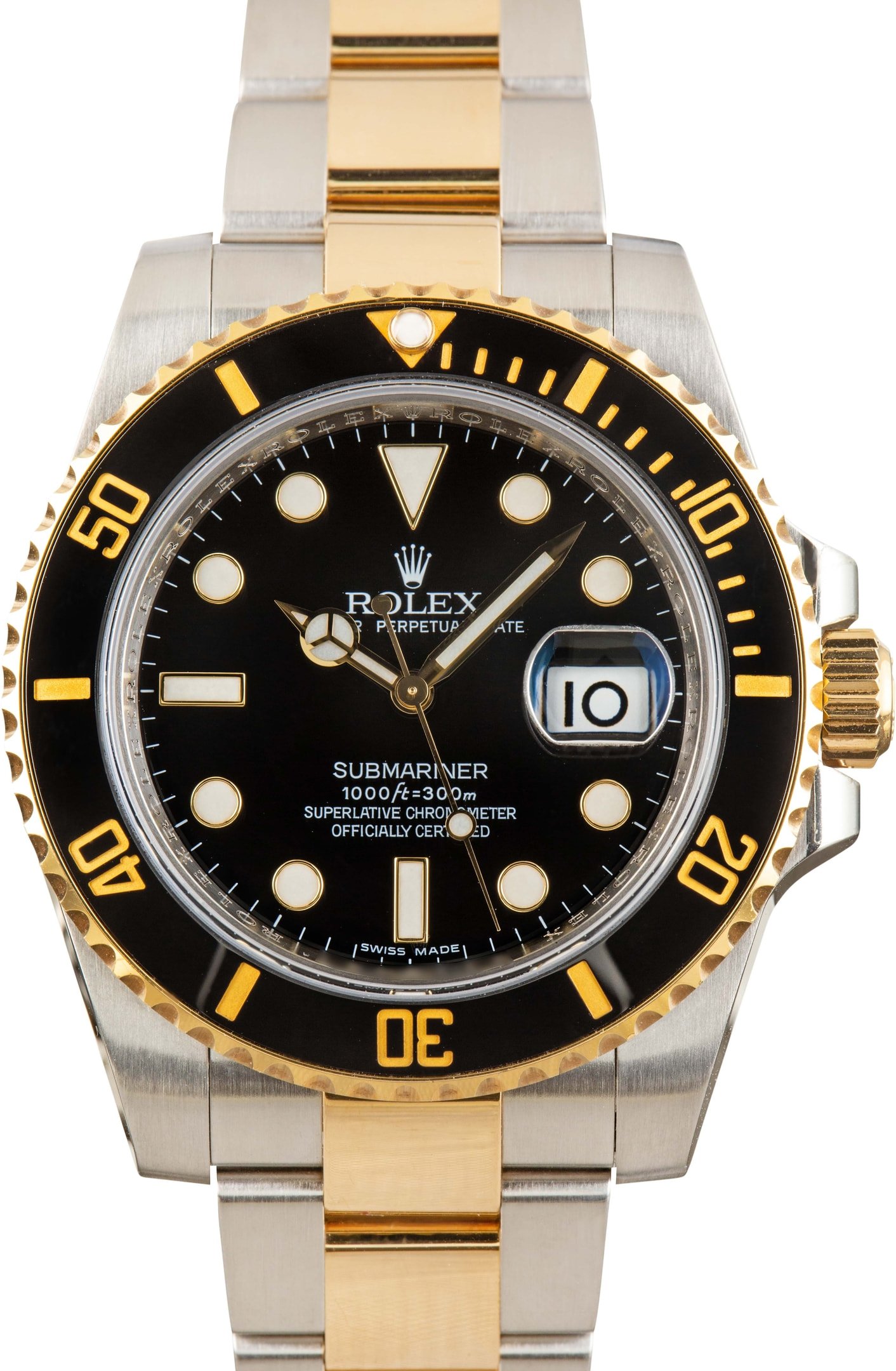zUsed-Rolex-Submariner-116613-Black-Dial-SKU183144 Clean Factory Super Clone Rolex Submariner 116613 Two-Tone - Image 1