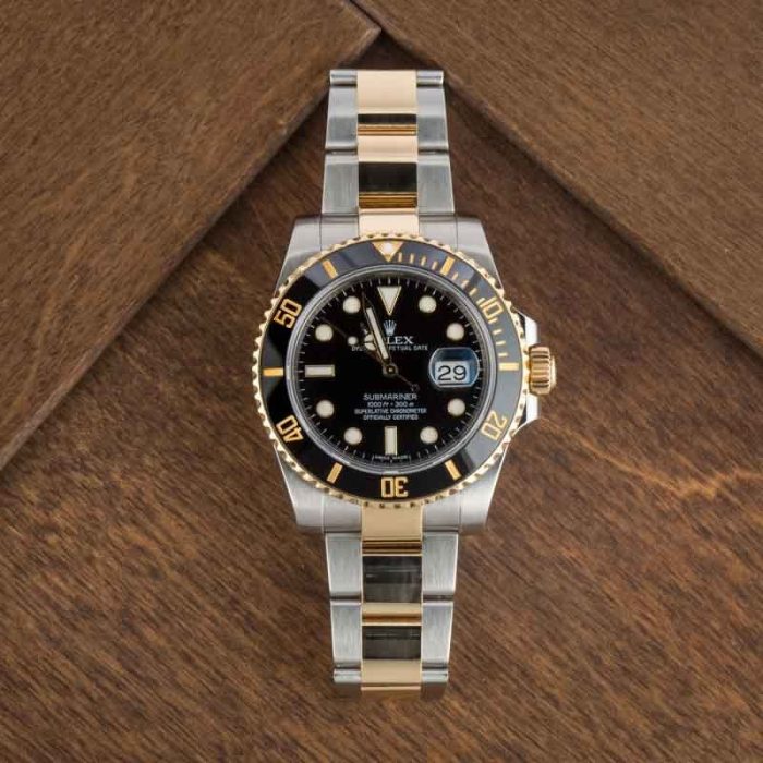 Clean Factory Super Clone Rolex Submariner 116613 Black Gold - Image 6