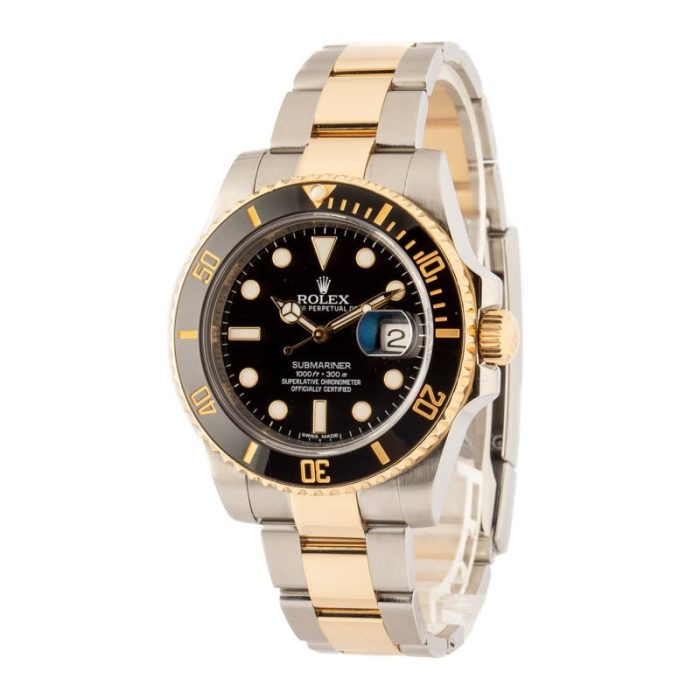 Clean Factory Super Clone Rolex Submariner 116613 Black Gold - Image 3