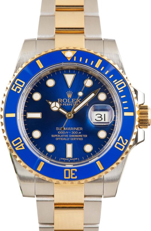 Clean Factory Super Clone Rolex Submariner 116613 Blue Two-Tone