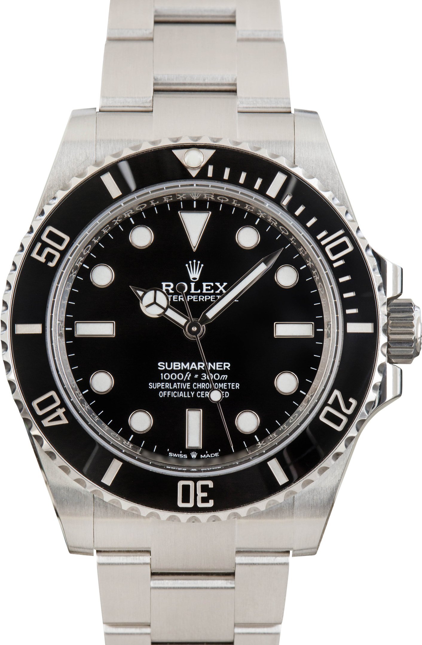 zUsed-Rolex-Submariner-124060-Black-Chromalight-Dial-SKU182762 Clean Factory Super Clone Rolex Submariner 124060 No Date AAA - Image 1