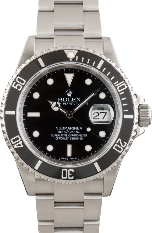 Super Clone Rolex Submariner 16610T No Holes 40mm Steel
