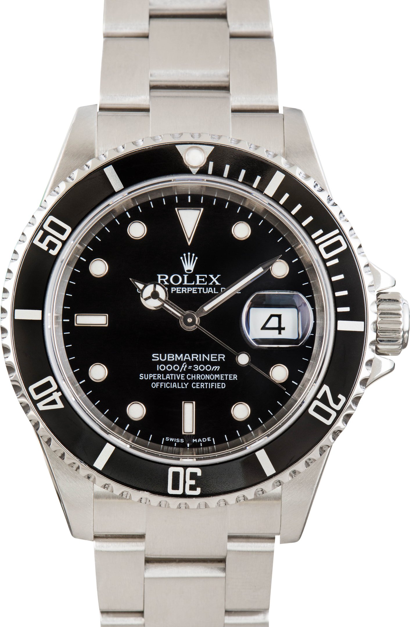zUsed-Rolex-Submariner-16610-Black-Dial-SKU181681 Clean Factory Super Clone Rolex Submariner 16610 Black 40MM - Image 1