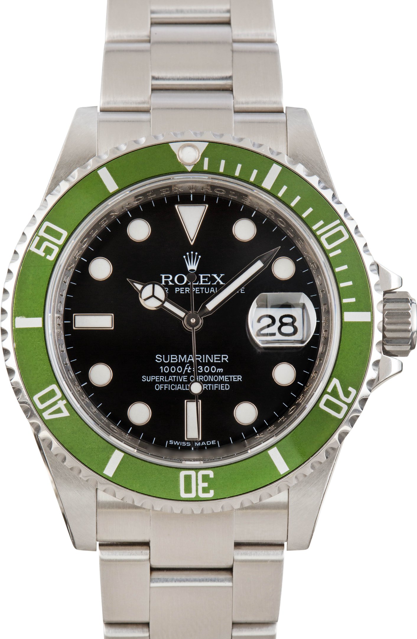 zUsed-Rolex-Submariner-16610-Black-Dial-SKU182450 Super Clone Rolex Kermit 16610LV Clean Factory AAA Rep - Image 1