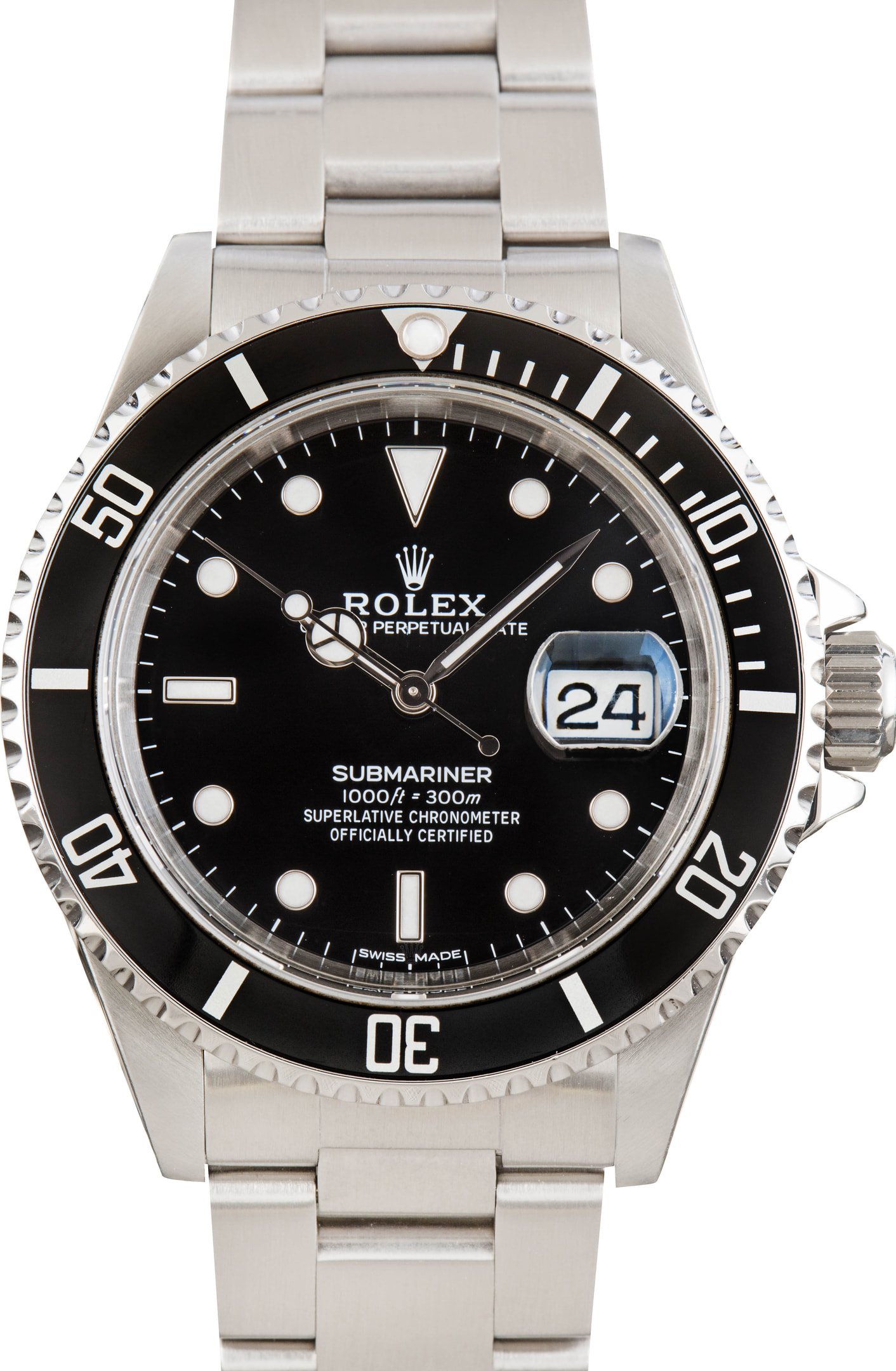 zUsed-Rolex-Submariner-16610-Black-Dial-SKU183568 Clean Factory Super Clone Rolex Submariner 16610 AAA Rep - Image 1