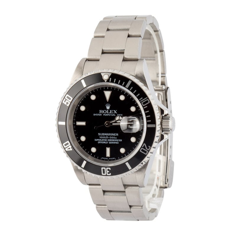 Super Clone Rolex Submariner 16610T No Holes 40mm Steel