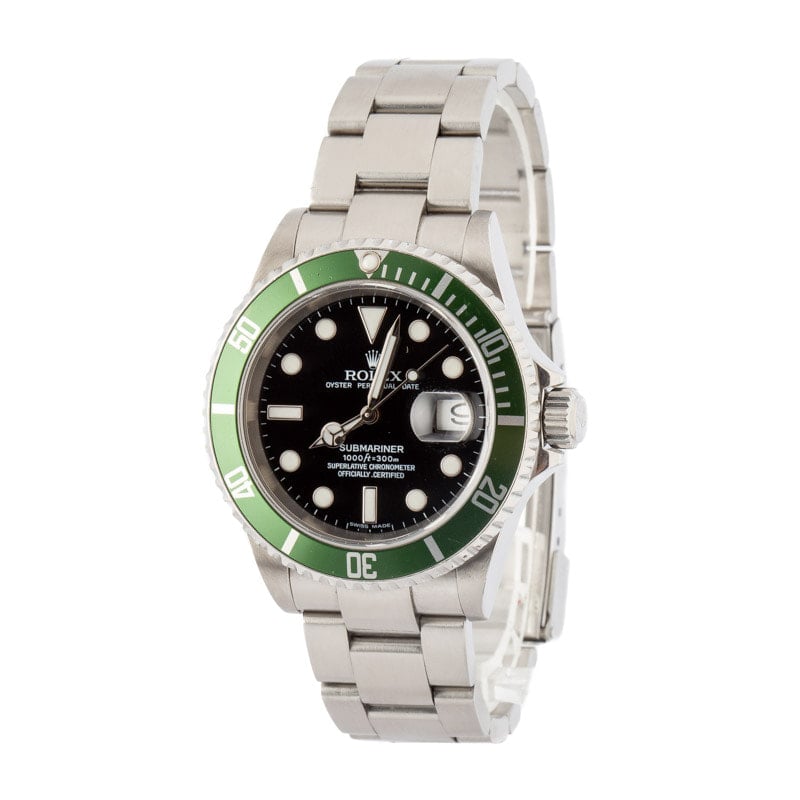 Clean Factory Super Clone Rolex Submariner 16610LV Kermit 40mm