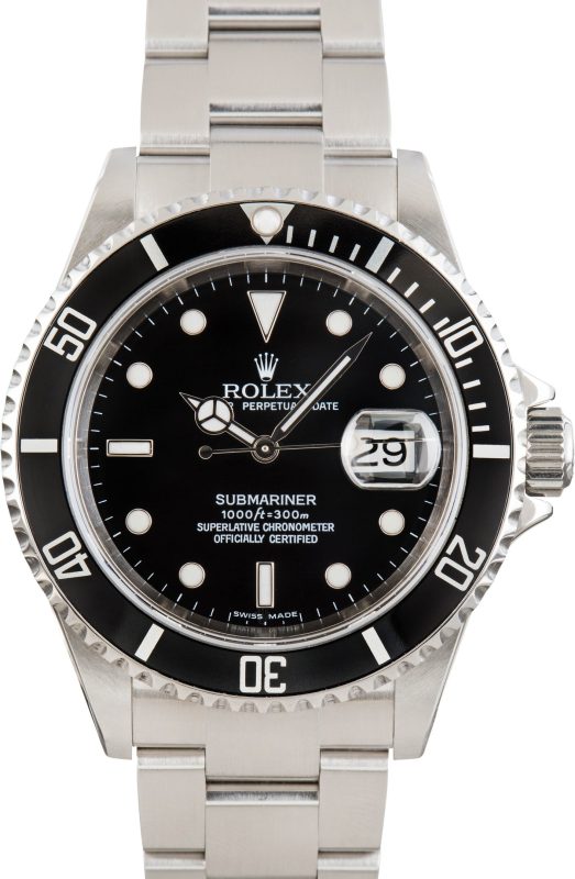 Super Clone Rolex Submariner 16610T No Holes 40mm AAA