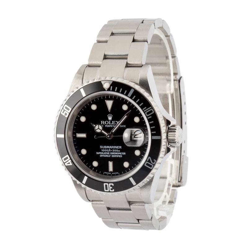 Super Clone Rolex Submariner 16610T No Holes 40mm AAA