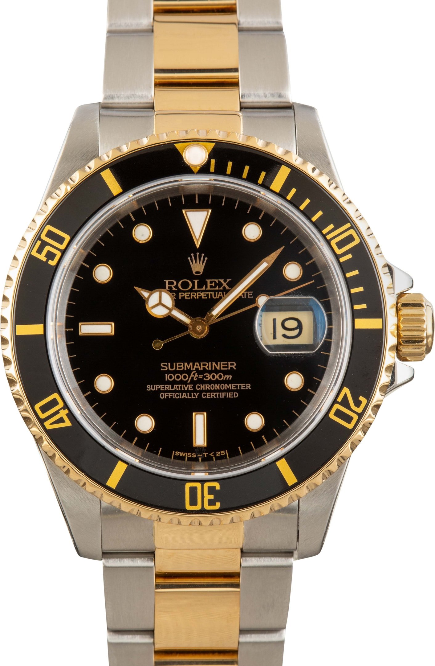 zUsed-Rolex-Submariner-16613-Black-Dial-SKU181132 Clean Factory Super Clone Rolex Submariner 16613 Two-Tone - Image 1