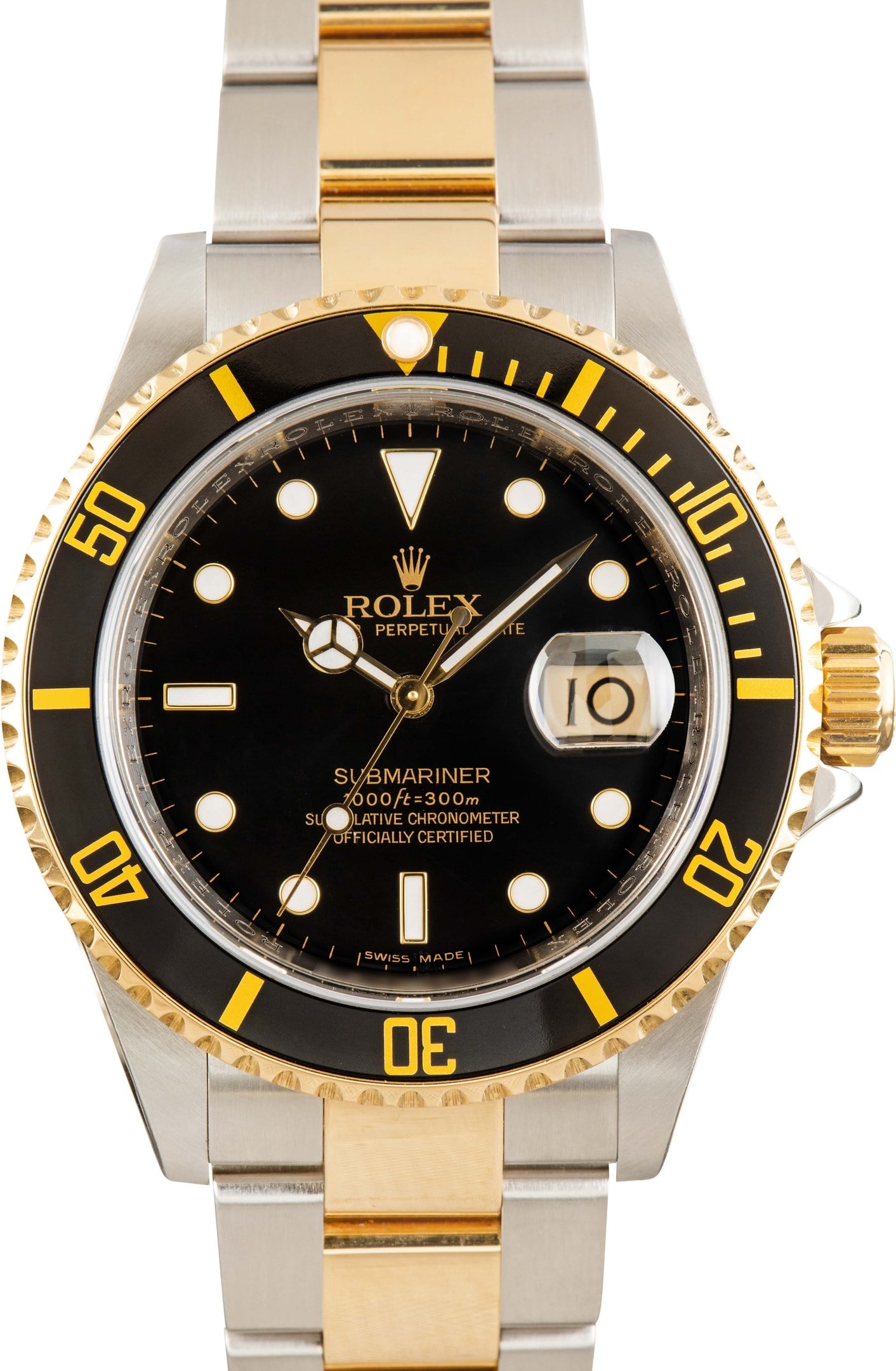 zUsed-Rolex-Submariner-16613-Black-Dial-SKU182511 Clean Factory Super Clone Rolex Submariner 16613 Two-Tone - Image 1