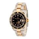 Super Clone Rolex Submariner 16613 Steel Gold Black Dial AAA - Image 3