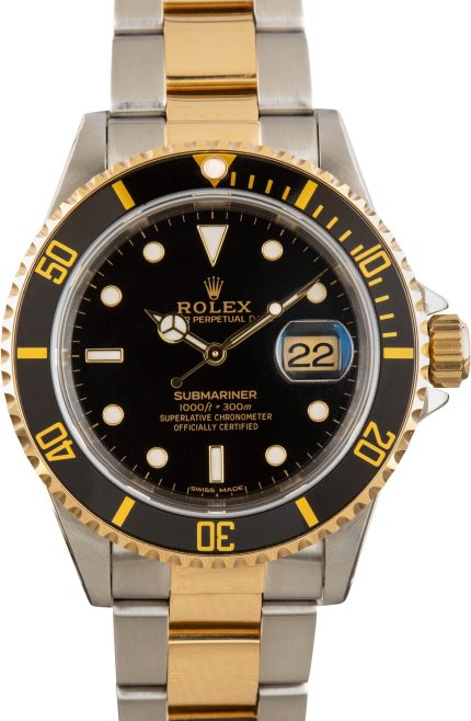Clean Factory Super Clone Rolex Submariner 16613 Two-Tone