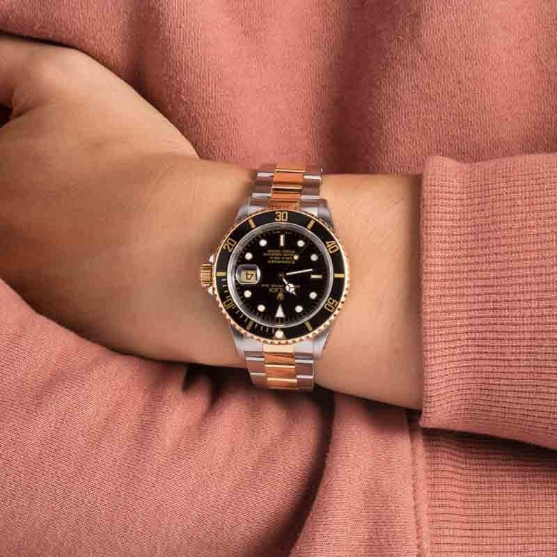 Super Clone Rolex Submariner 16613 Steel Gold AAA Rep