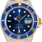 Clean Factory Super Clone Rolex Submariner 16613 Two-Tone Blue