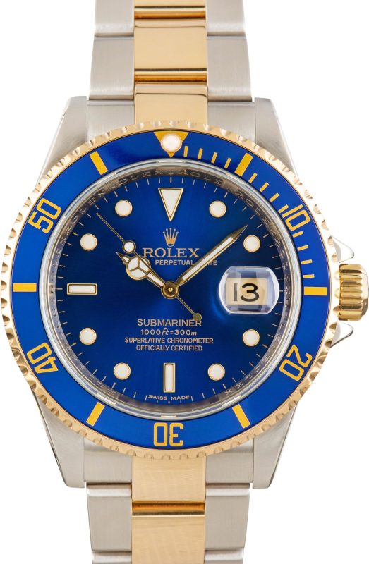Clean Factory Super Clone Rolex Submariner 16613 Blue Dial