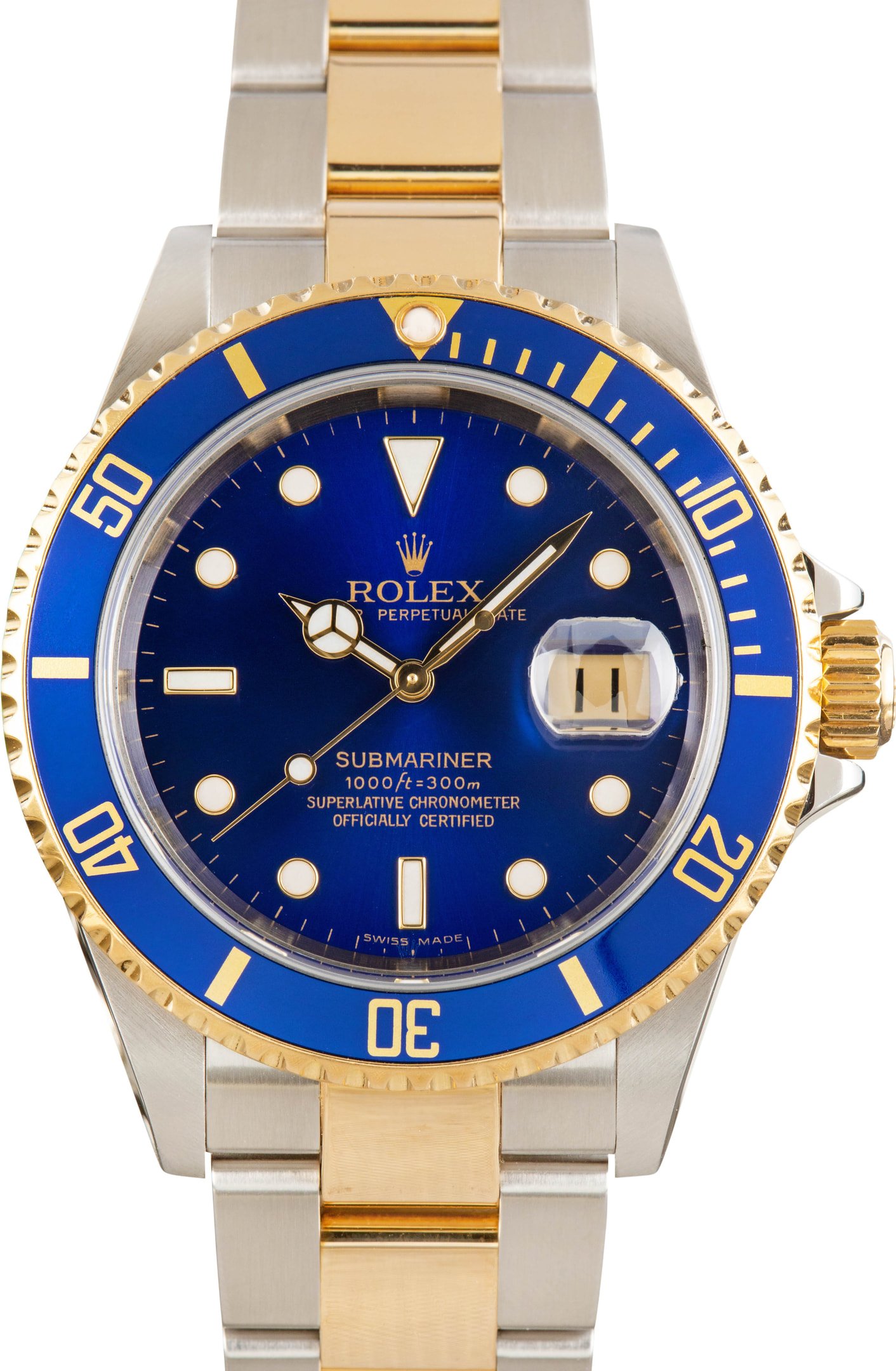 zUsed-Rolex-Submariner-16613-Blue-Dial-SKU183081 Super Clone Rolex Submariner 16613T Blue Clean Factory AAA - Image 1