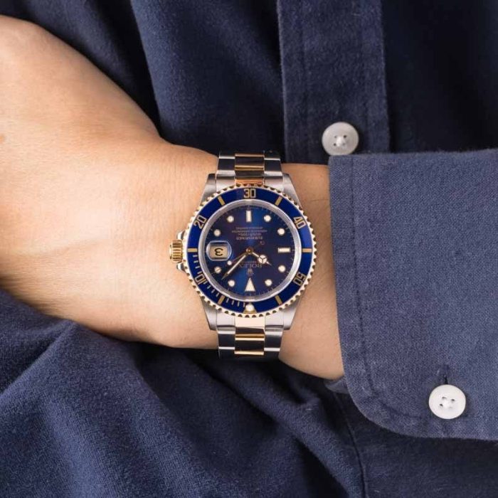 Clean Factory Super Clone Rolex Submariner 16613 Blue Two-Tone - Image 5
