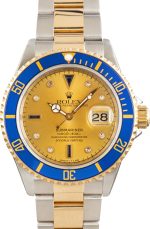 Clean Factory Super Clone Rolex Submariner 16613 Champagne Serti