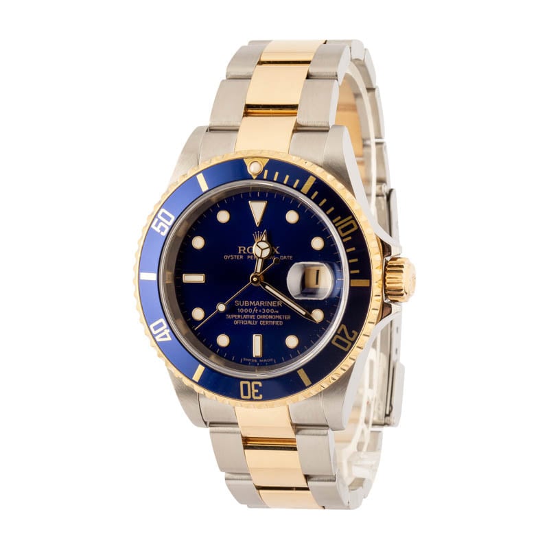 Super Clone Rolex Submariner 16613T Blue Clean Factory AAA