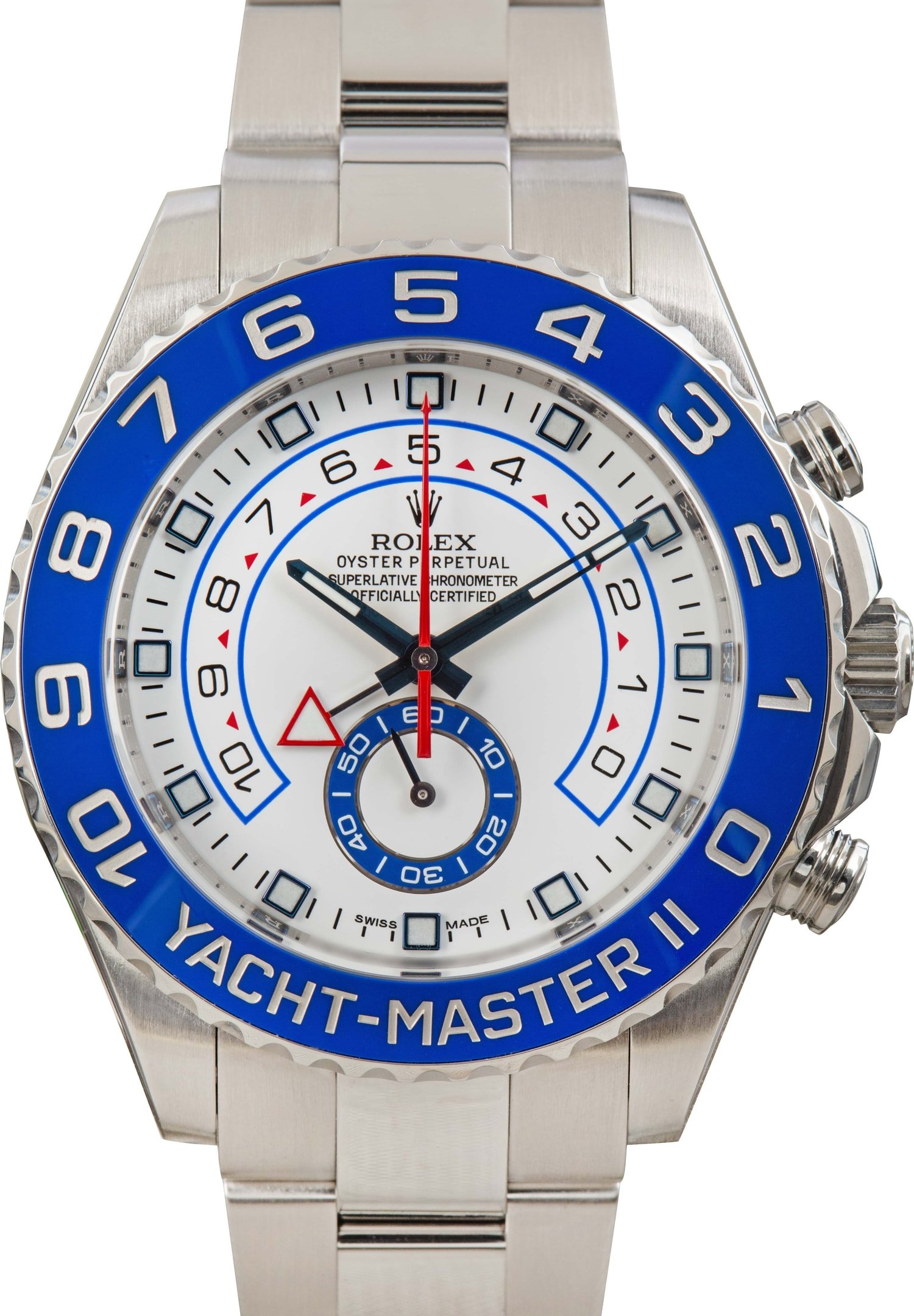 zUsed-Rolex-Yacht-Master-116680-White-Chromalight-Dial-SKU175569 Clean Factory Super Clone Rolex Yacht-Master II 116680 Blue Ceramic - Image 1